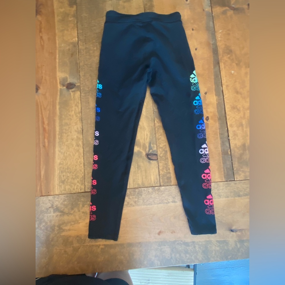 Girls Adidas Leggings Size a Small 7/8